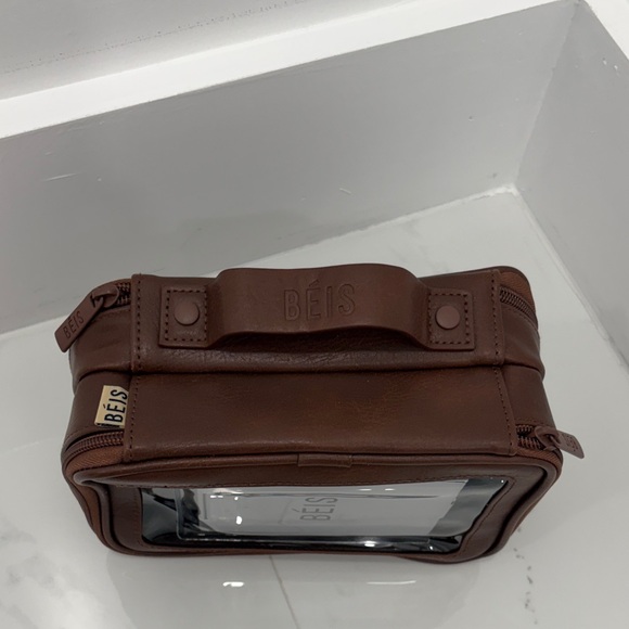 BEIS Travel Makeup Bag Brown - Picture 2 of 7